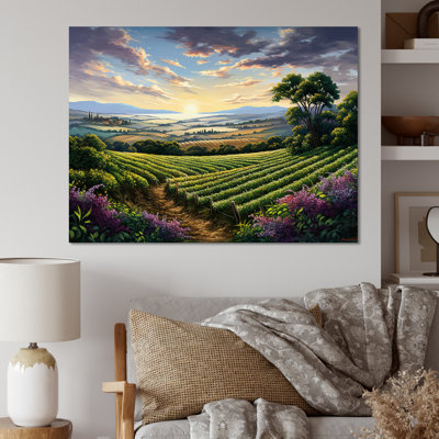 " Vineyard Charm Liquid Art IV "