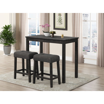 Liam 3-Piece Counter Set, Gray