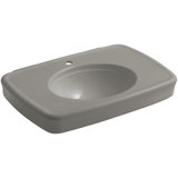Bancroft Ceramic 31" Pedestal Bathroom Sink with Overflow