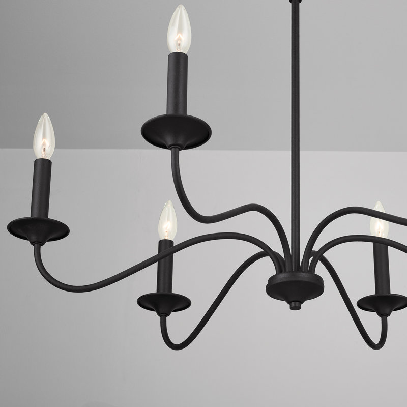 Vincent Dimmable Classic / Traditional Chandelier, 26" H x 32" W x 32" D, 6