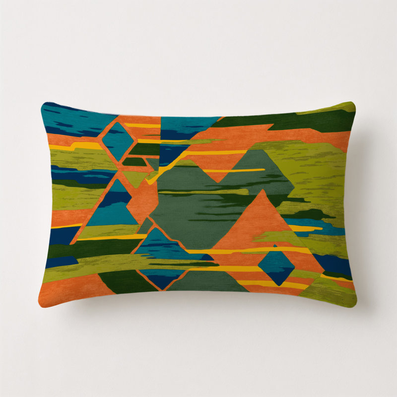 Sunkissed Horizon Indoor And Outdoor Throw Pillow, Rectangle 20"H x 14"W