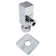 5/8" x 3/8" OD x 20" Flat Head Toilet Supply Line Kit with Square Handle 1/4-Turn Angle Stop
