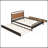 Wooden Storage Platform Bed, With 2 Big Drawers, T-XL Size Trundle-1393018196