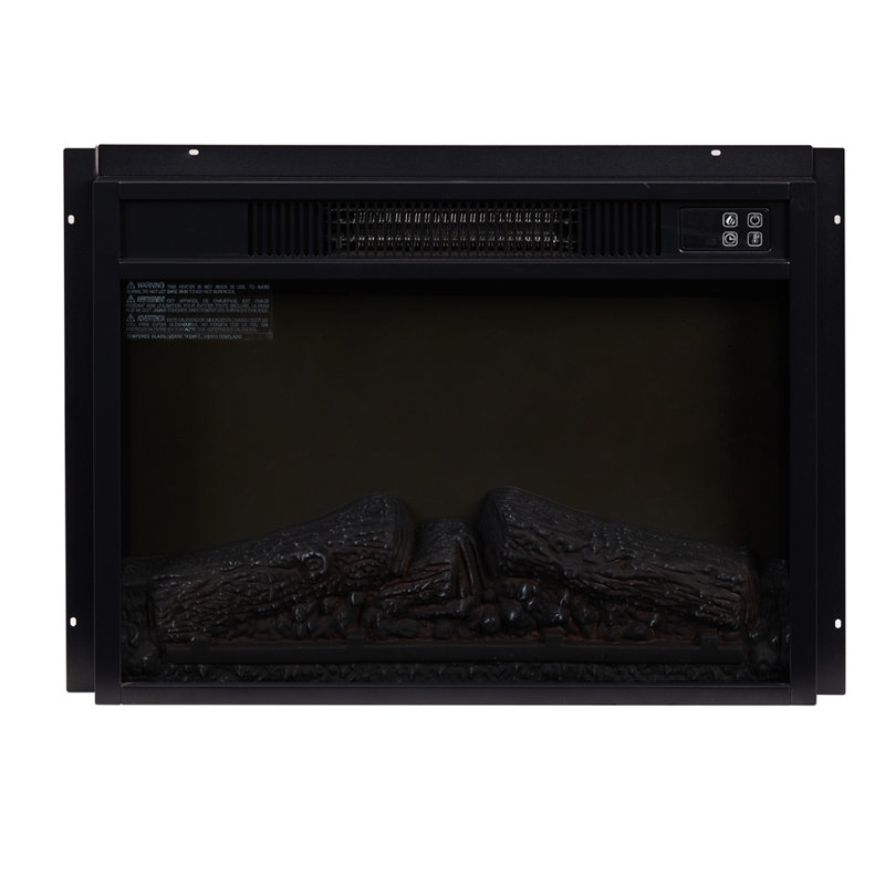 1400W, 120V, 23 - Inch Electric Wall Fireplace, Led Screen, 3 Flame Intensities, Adjustable Temperature, Time Setting 23" Fireplace Insert, Remote, Touch Button, Realistic Show, 20 Temperature