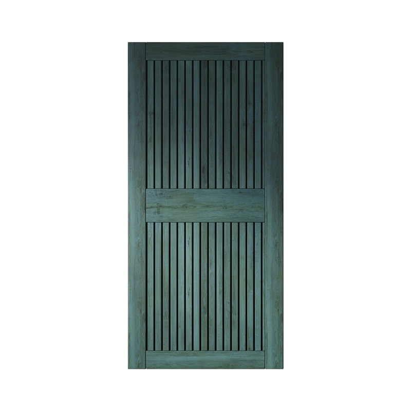 Porte de grange en bois de pin à finition verticale Homacer à rayures verticales Homacer (usage intérieur seulement)