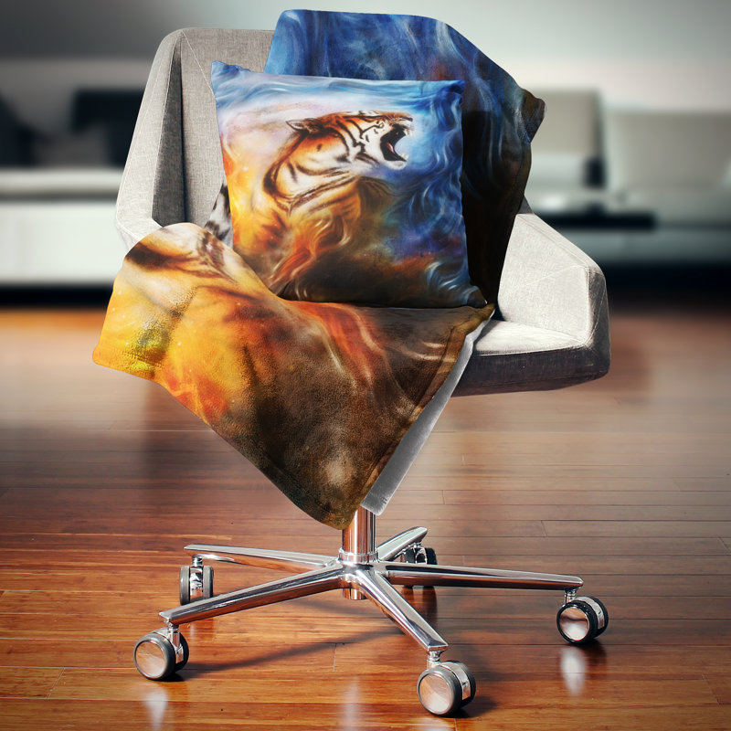 Coussin décoratif à montage en portrait à l’animal, 16 po x 1 po, Coussin décoratif