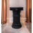 Solid Black Roman Column Floor Ornament