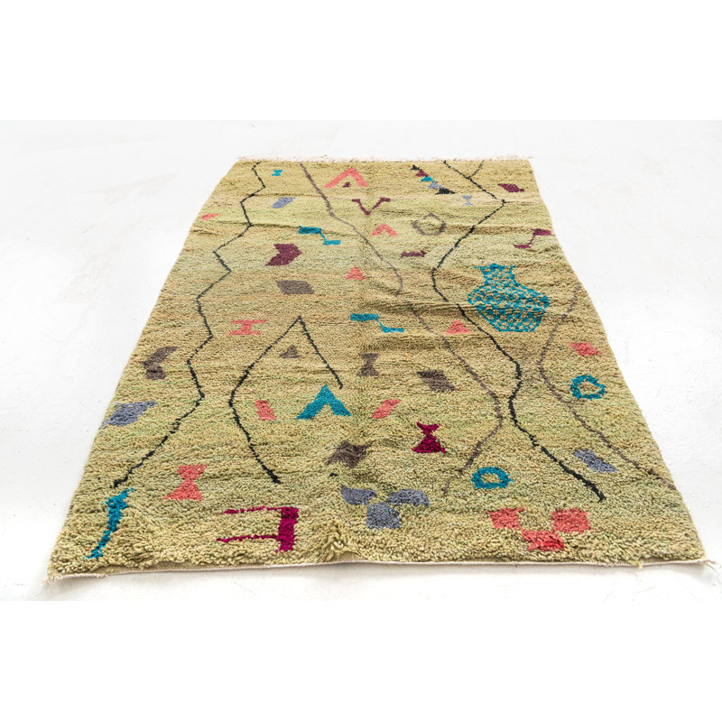 Tapis vert Parra 5 x 8