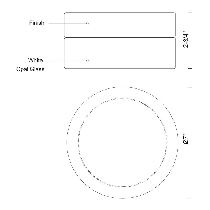 Lomita 1 - Light LED Flush Mount