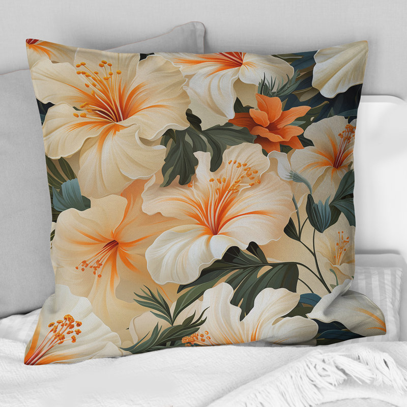 Coussin Papaya Dreams, H 16 po x l 16 po