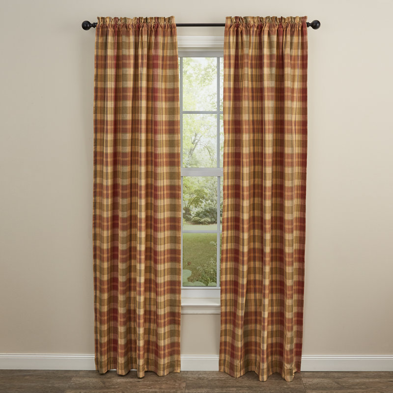 Codie-James Cotton Room Darkening Curtain Pair, 36" W x 84" L