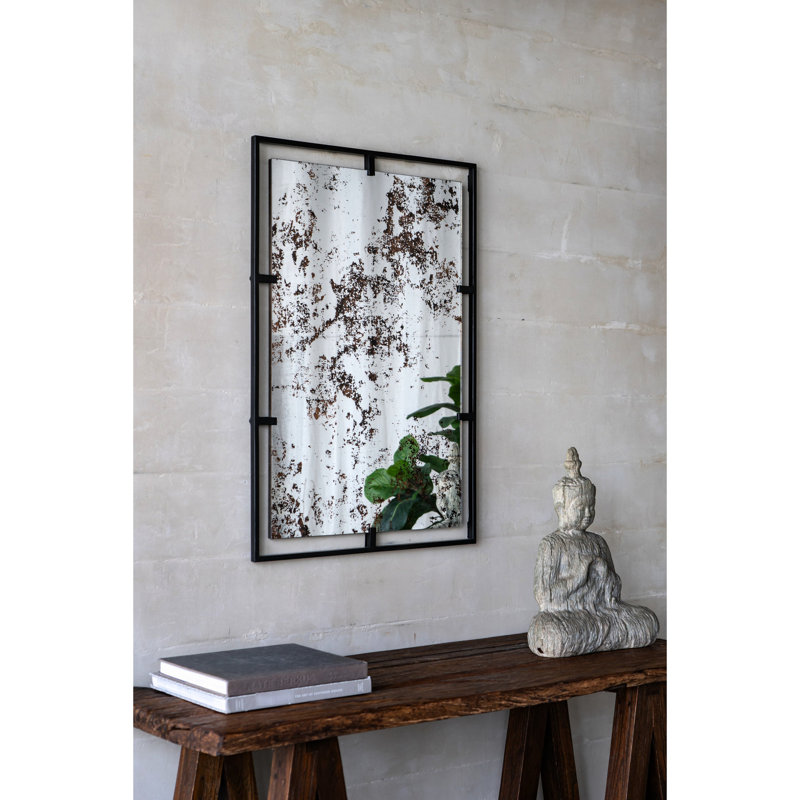 Miroir mural antique en métal 32 "X 22"