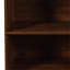 Armoire de cuisine avec étagère de rangement à plusieurs niveaux, 2 tiroirs et porte vitrée