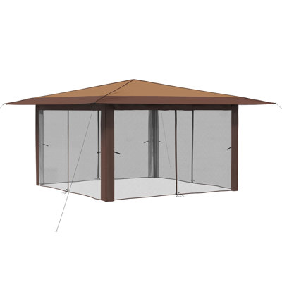 vidaXL Gazebo 210D Oxford with Silver Coating Outdoor Garden Shelter Shade Sun