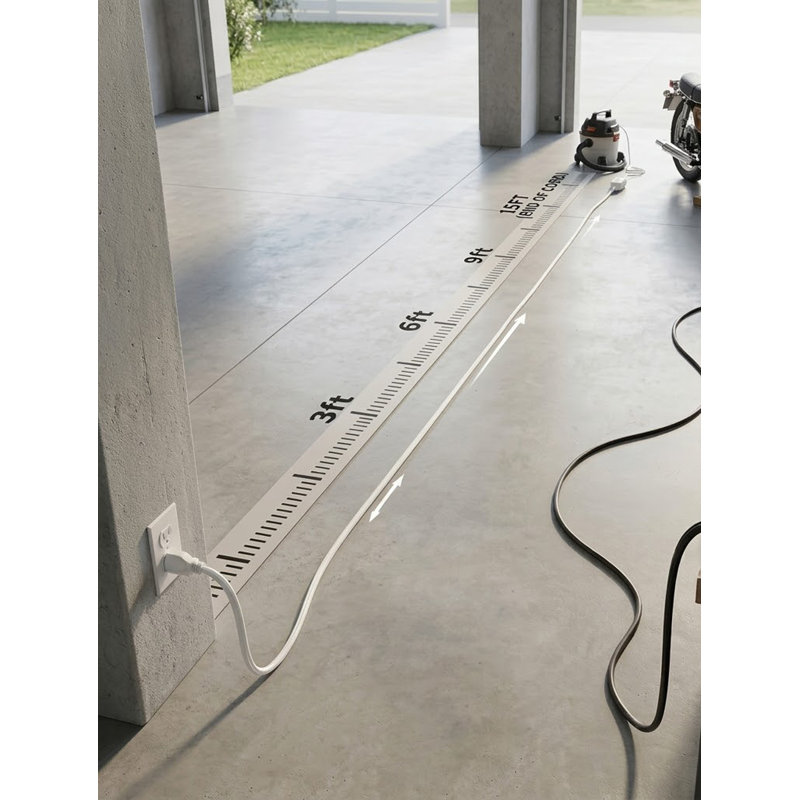 20 Ft. 2-Prong Extension Cord, 9 ft.