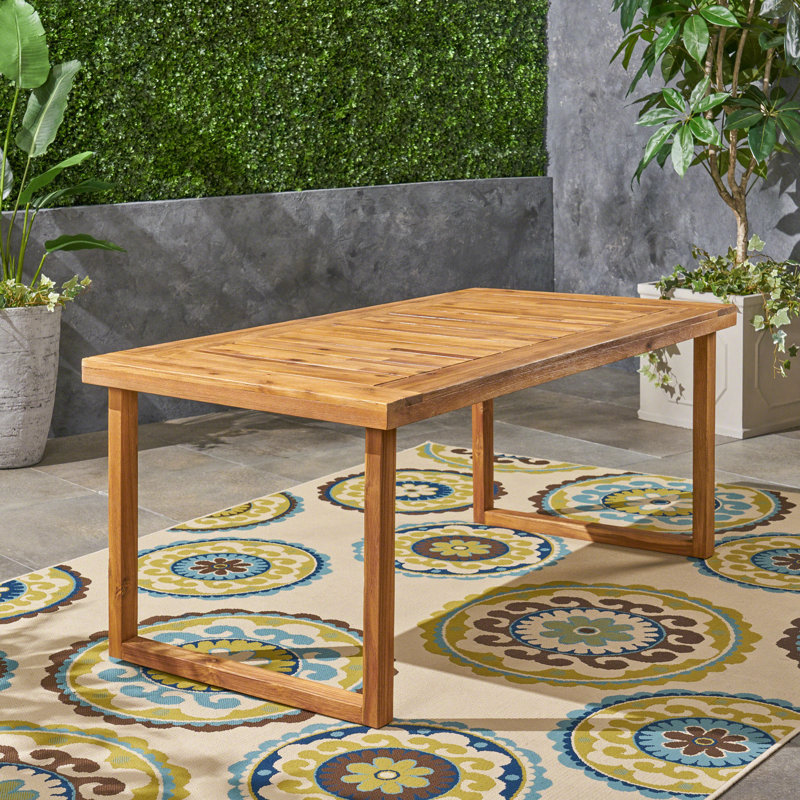 Outdoor 69" Acacia Wood Dining Table