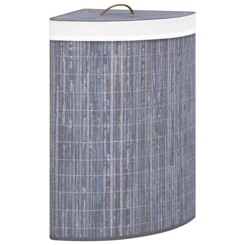 Laundry Hamper with Handles, Grey