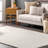 Lluvia Machine Washable Faux Sheepskin Shag Area Rug in White-1007422446