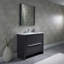 Ensemble de meuble-lavabo simple 36 "avec miroir Artemis-24551226