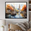 «Orange Canal Impressionistic Canal Loose», reproduction sur toile-286098871-286098851