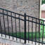 Versai Gloss Black Metal Fence Panels Included-49893412