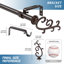 Haigler Adjustable 0.62'' Single Curtain Rod-1395084961-1395084962