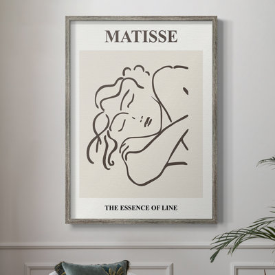 Matisse C XXXII, reproduction d'art encadrée - bois massif