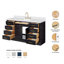 Meuble-lavabo simple en bois massif Tidworth avec plateau en quartz blanc de 1,5 po-1141022725-1171835465