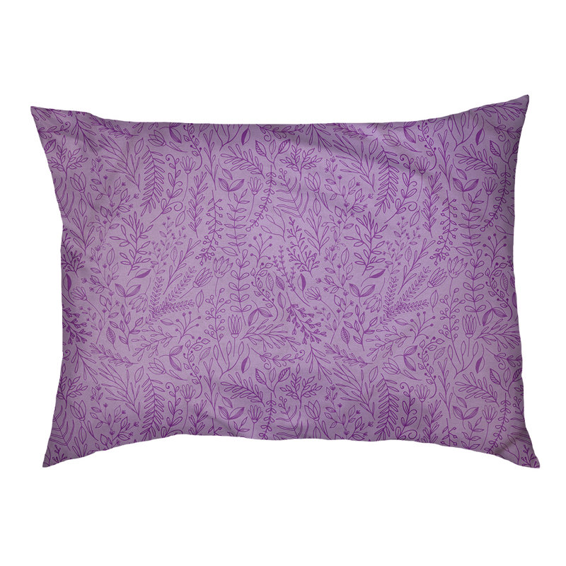 Coussin pour chien floral ditsy Byrge, Très grand (l 52 po x P 42 po x H 17 po), Mauve