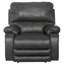 Fauteuil inclinable électrique en cuir Thornton-24676017-24676016