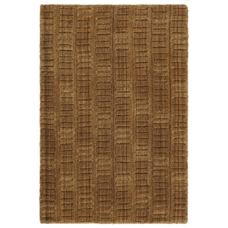 Tapis tissé à la main Odin, Brun, Rectangle 8 pi 9 po x 11 pi 9 po