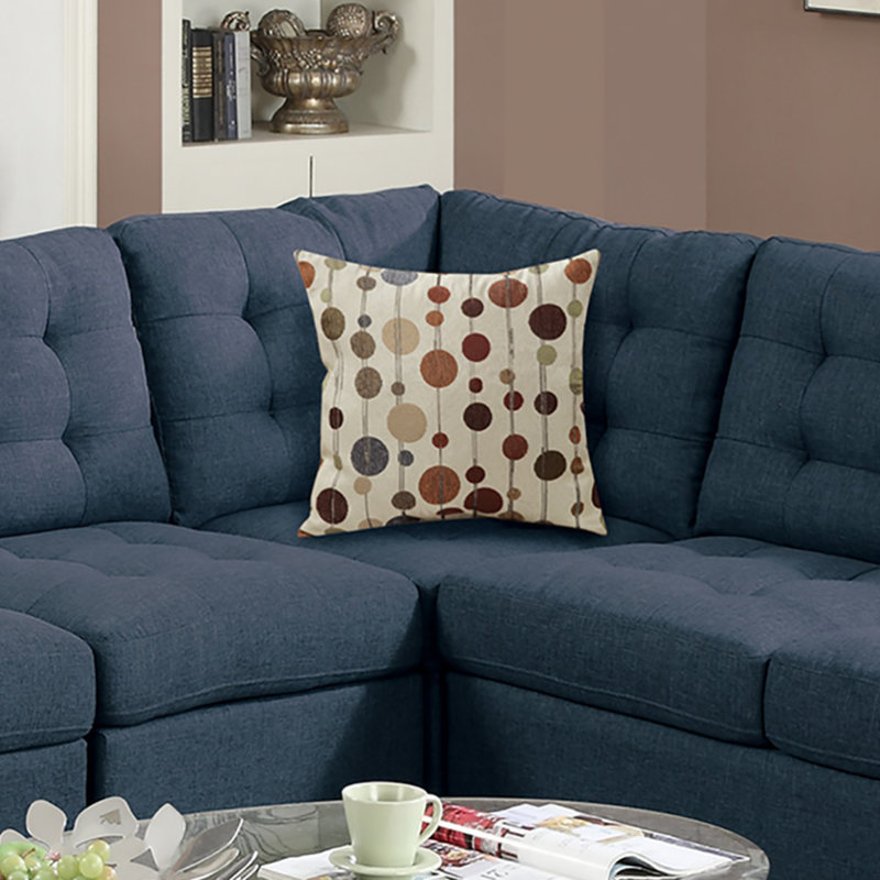 4 Piece Polyfiber Modular Sectional Sofa