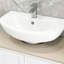 Étagère de salle de bain sous le lavabo - armoire en U, tablette réglable, structure de buffet blanc,