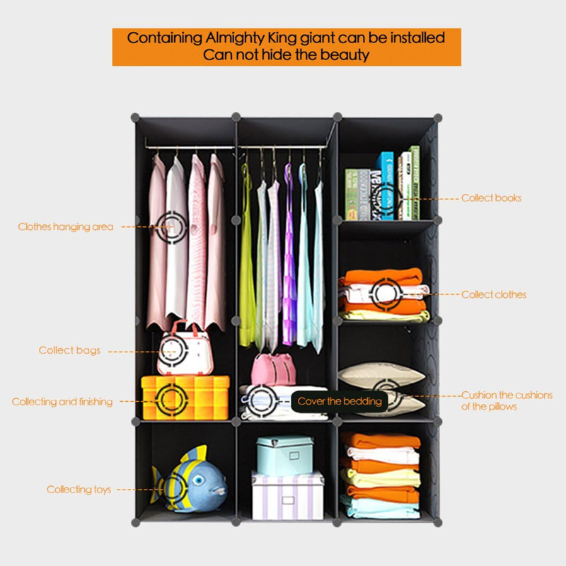 135cm - 135cm Closet System