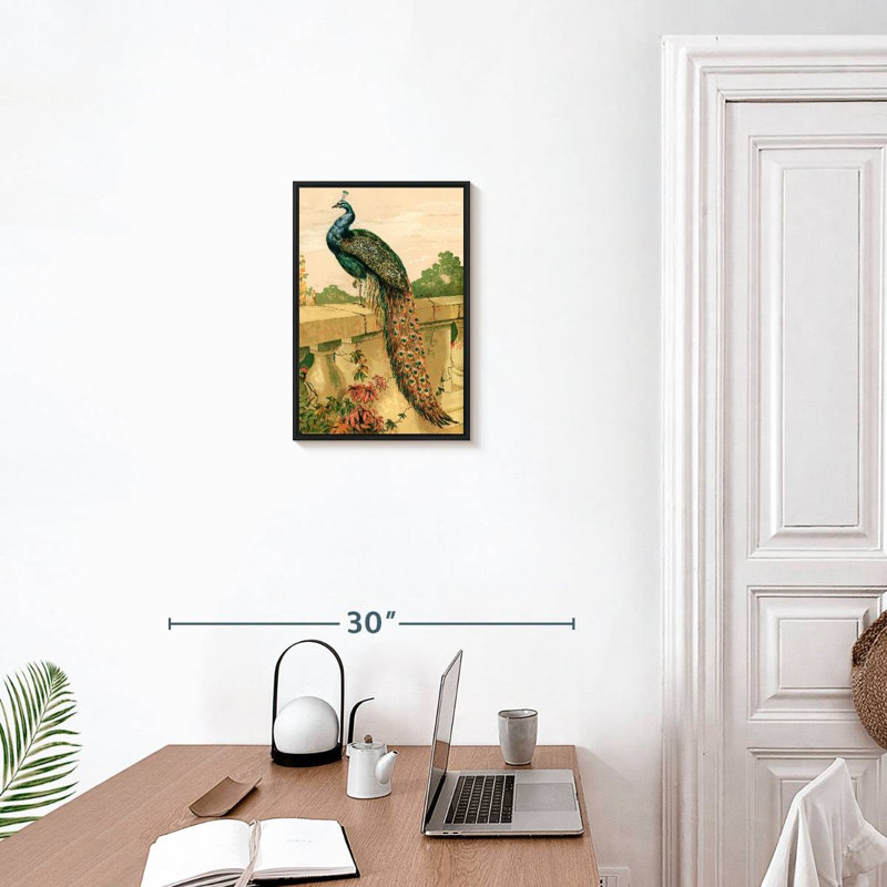 Poulets et volailles, 13 po x 19 po, Cadre flottant noir