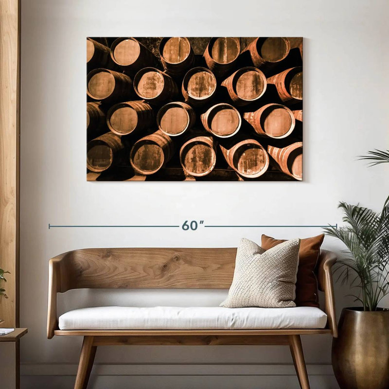 Yarlin Wine Barrels In Porto Cellar, 30" H x 45" W