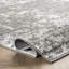 Deedra Modern Abstract Power Loom Performance Grey/White Rug-117933399
