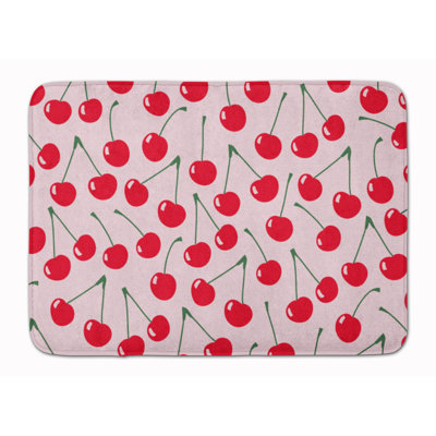 Tapis antidérapant pour salle de bain Cherries
