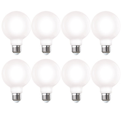 7 W (équivalent à 60 watts), ampoule DEL G25 à intensité variable laiteuse