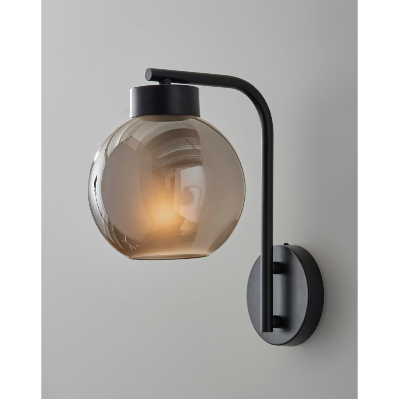 Lampe murale Atticus, Noir, Noir mat