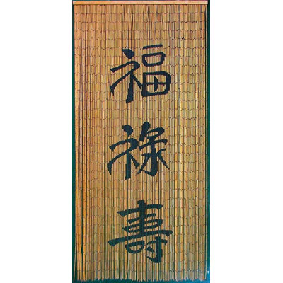 Rideau en bambou perlé Bamboo Well Wishes