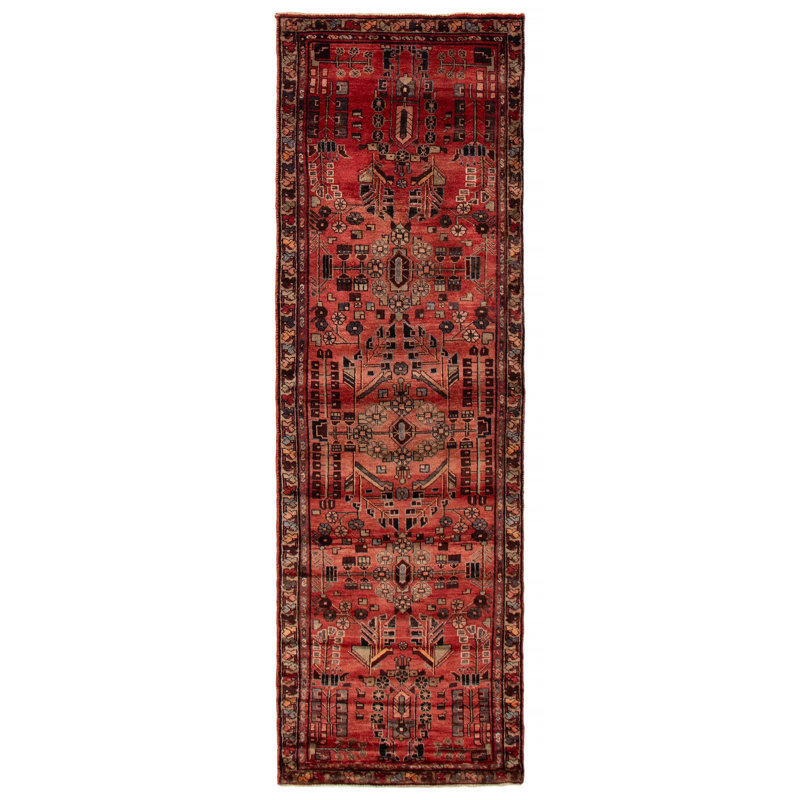 Tapis de couloir unique en laine 3 pi 3 po x 10 pi Braydn