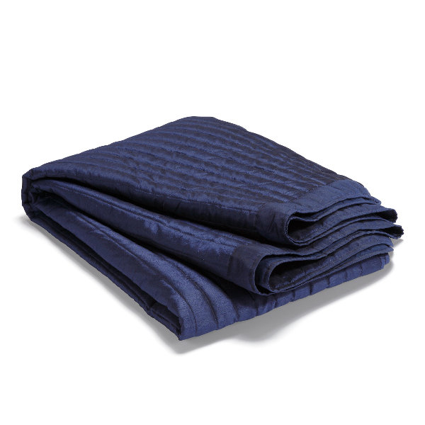 Iconium Polyester Solid Colour Bedspread, Navy, 180 x 270 cm Bedspread