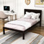Base de lit plateforme en bois avec tête de lit-1265734520-1265734524