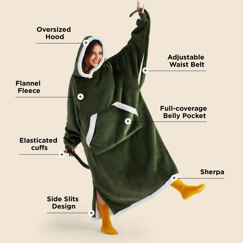 Bedsure Long Wearable Blanket