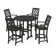 Martha Stewart by POLYWOOD Round 4 - Person 48" Long Bar Height Dining Set