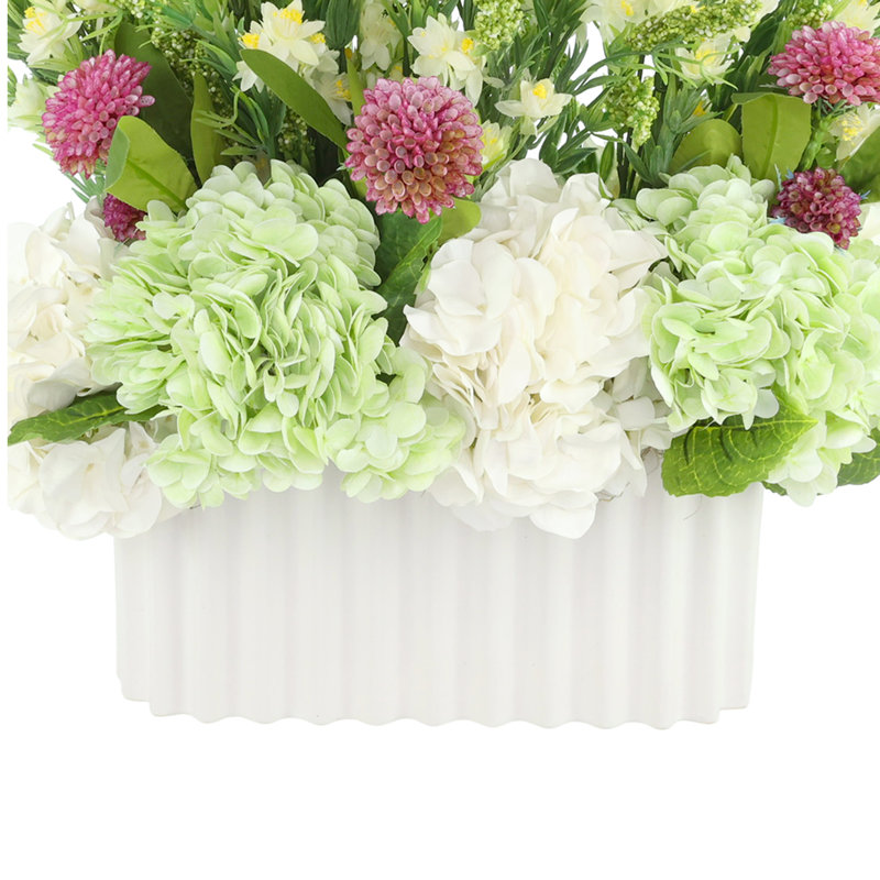 Centerpiece with Hydrangeas and Heather