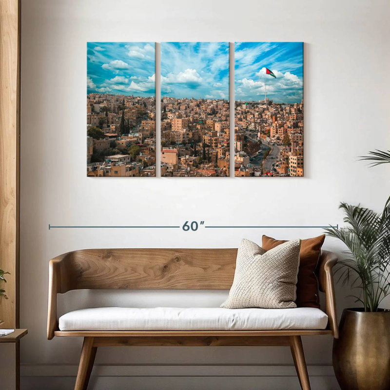 Rorry Amman Jordan Skyline, 28" H x 45" W