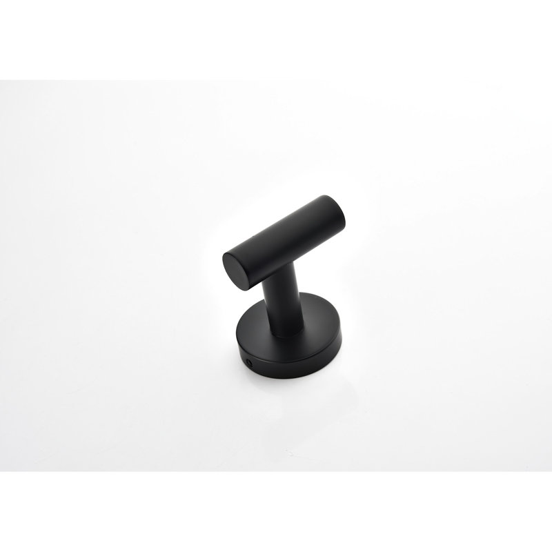 Stainless Steel Bathroom Towel Rack 6 Piece - Wall Mounted, Matte Black, Elegant Appearance, Scratch-, Rust-, Simple Installation For Various Spaces 6 Mount Steel, Modern Look, Quick Multiple