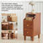 Table de bout en bois massif avec rangement-2045098551